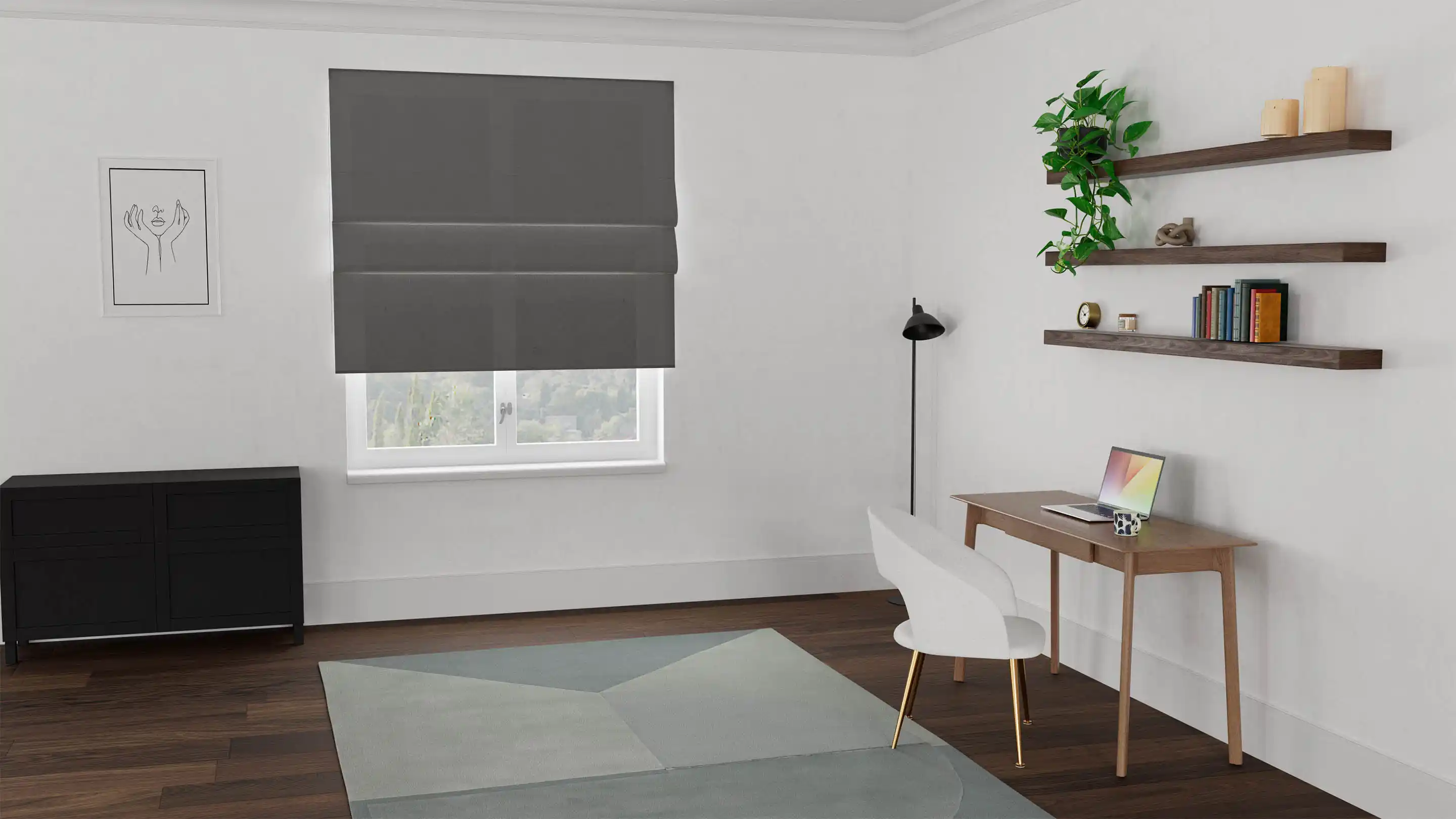 Fiji Sunscreen Roman Blind - Image 3